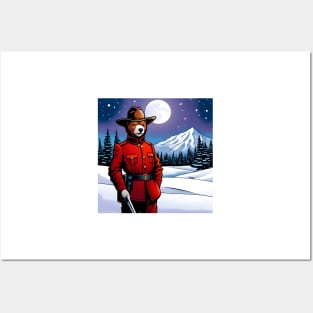 Teddy Canadian Mountie Posters and Art